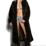 Valentina Faux Fur Coat Chocolate