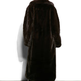 Valentina Faux Fur Coat Chocolate