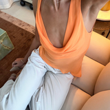 Reina Reversible Top Orange