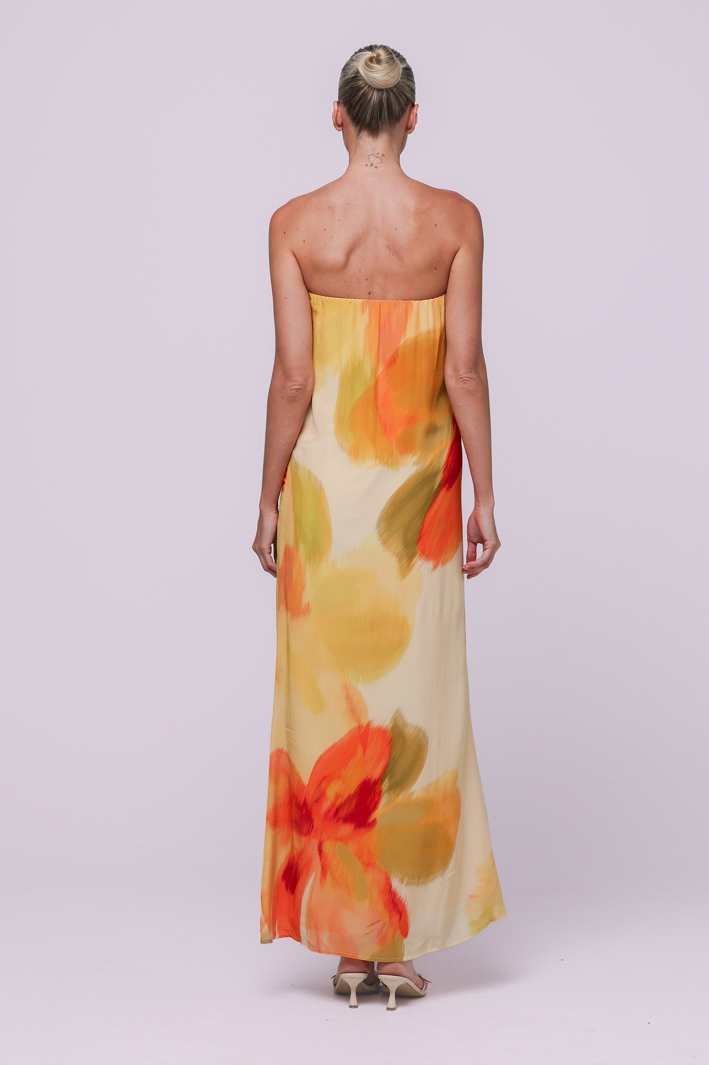 Abbie Strapless Maxi Dress Marigold Isabelle Quinn
