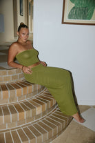 Paige Knit Maxi Skirt Cedar - Isabelle Quinn