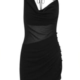 Sydney Gem Mini Dress Black