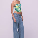 Jane Bustier White Tropicalé