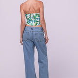 Jane Bustier White Tropicalé