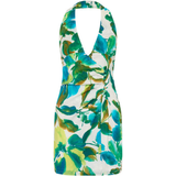 Darcy Halter Mini Dress White Tropicalé