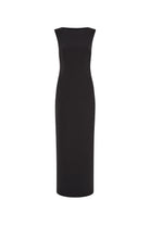 Audrey Scoop Back Maxi Dress Noir - Isabelle Quinn