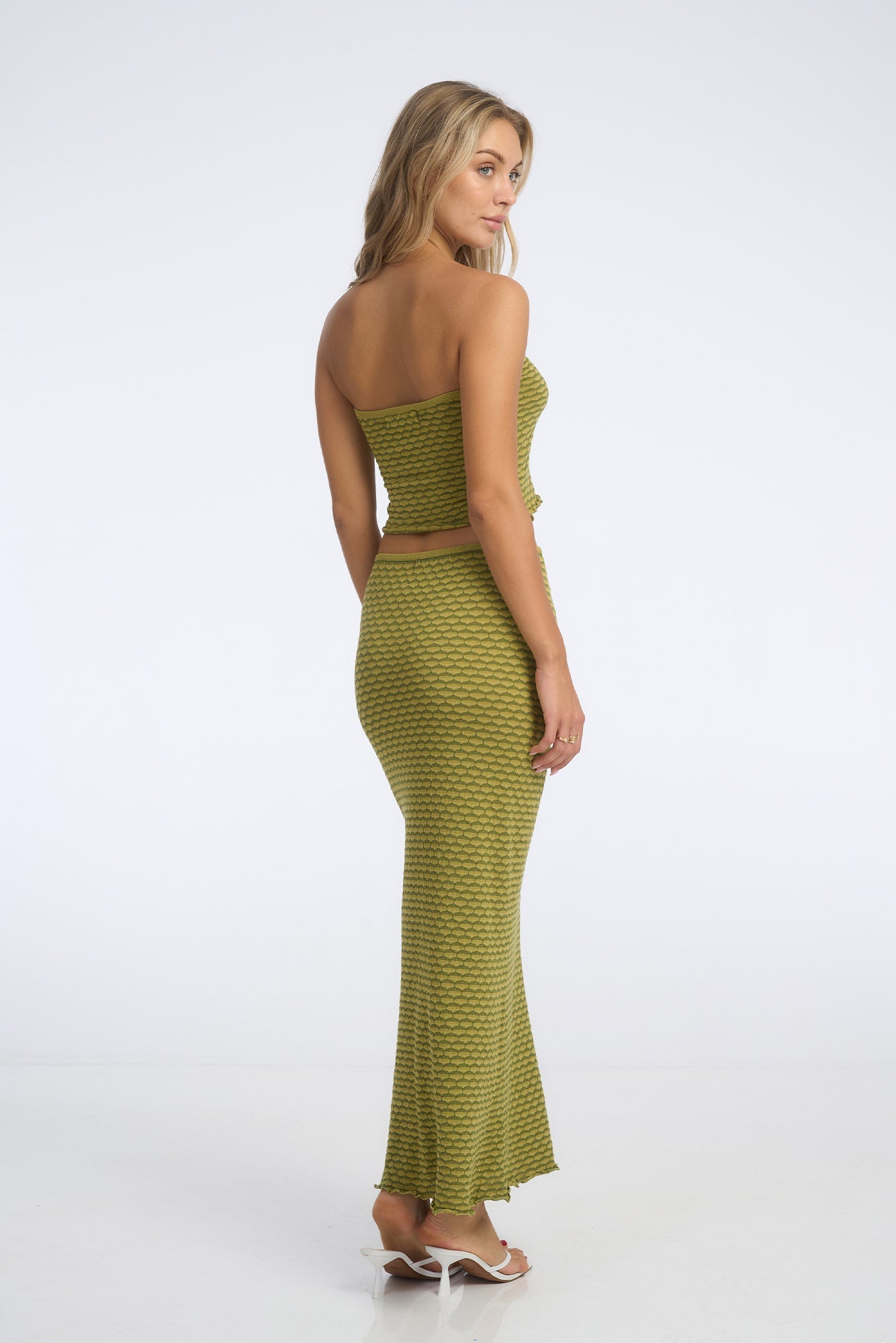Paige Knit Maxi Skirt Cedar - Isabelle Quinn