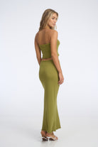 Paige Knit Maxi Skirt Cedar - Isabelle Quinn