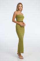 Paige Knit Maxi Skirt Cedar - Isabelle Quinn