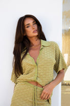 Bailee Knit Button Up - Isabelle Quinn