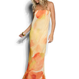 Abbie Strapless Maxi Dress Marigold