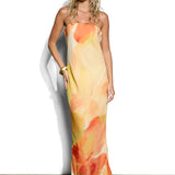Abbie Strapless Maxi Dress Marigold