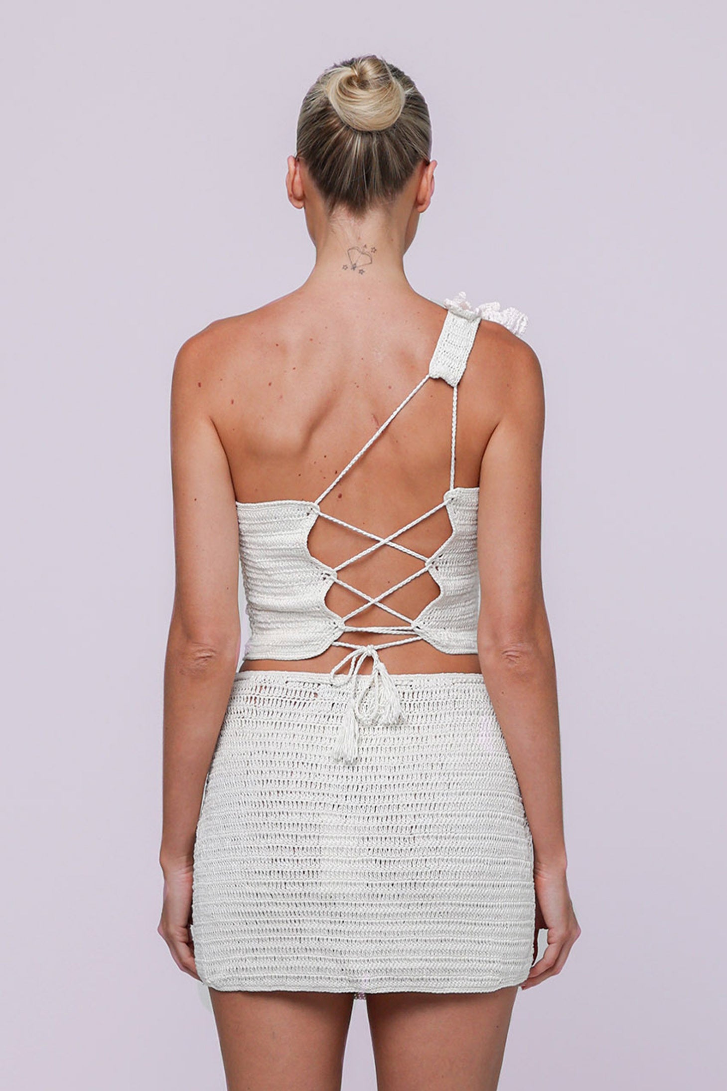 ivory crochet top
