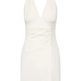 Darcy Wrap Mini Dress White