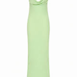 Stella Maxi Slip Dress – Patina Green